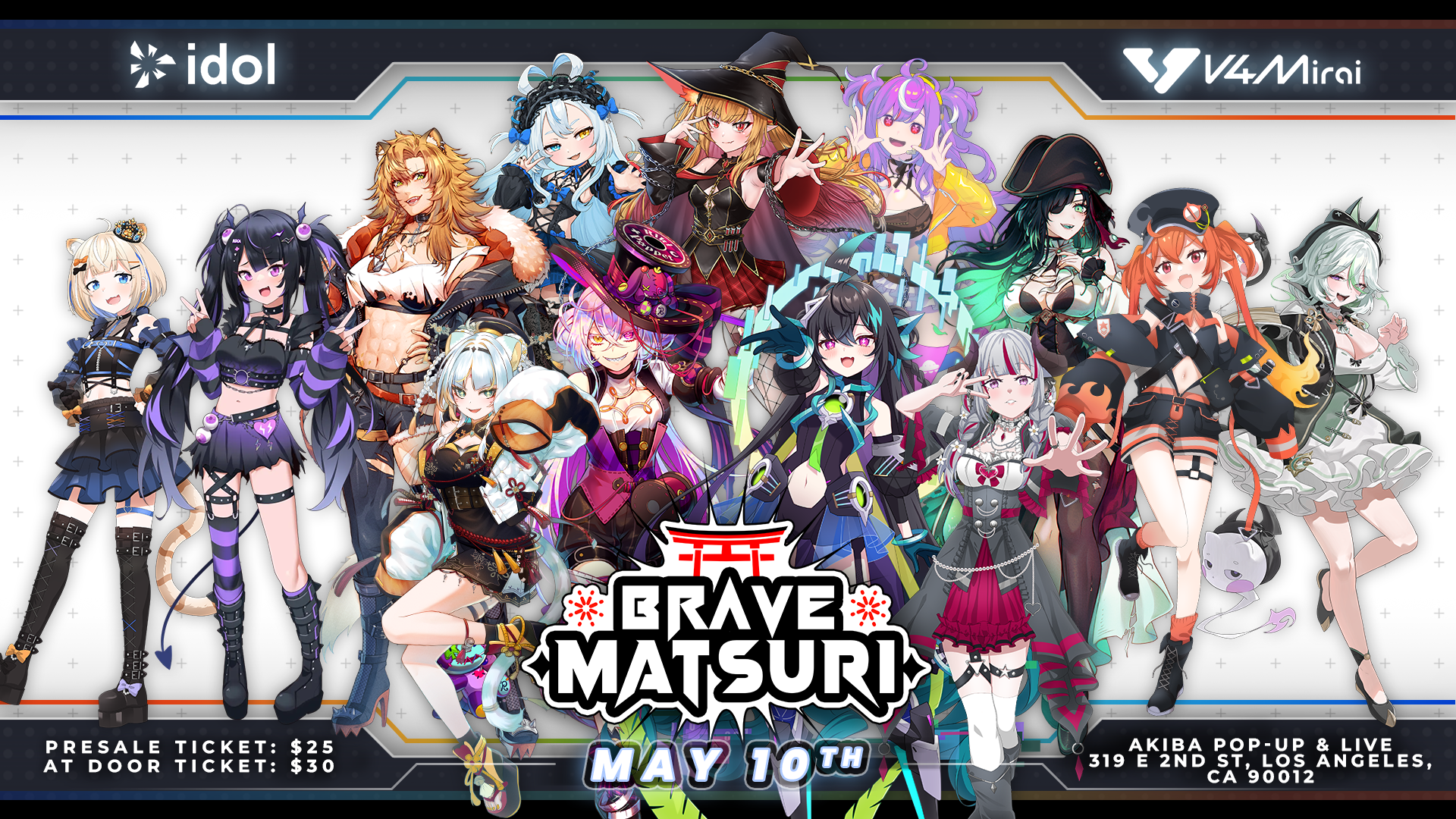 Get ready for BRAVE MATSURI x AKIBA LIVE on MAY 10th, 2025